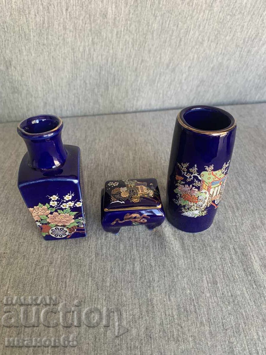 Set of 3 Kutani porcelains with price € 20.00 | 39.12 BGN