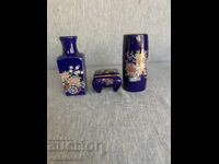 Set of 3 Kutani porcelains