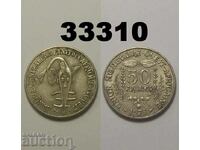 West Africa 50 francs 1975