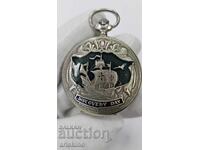 Russian Collectible Pocket Watch Molnija "DISCOVERY DAY"