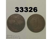 Германия 1 пфениг 1937 D свастика