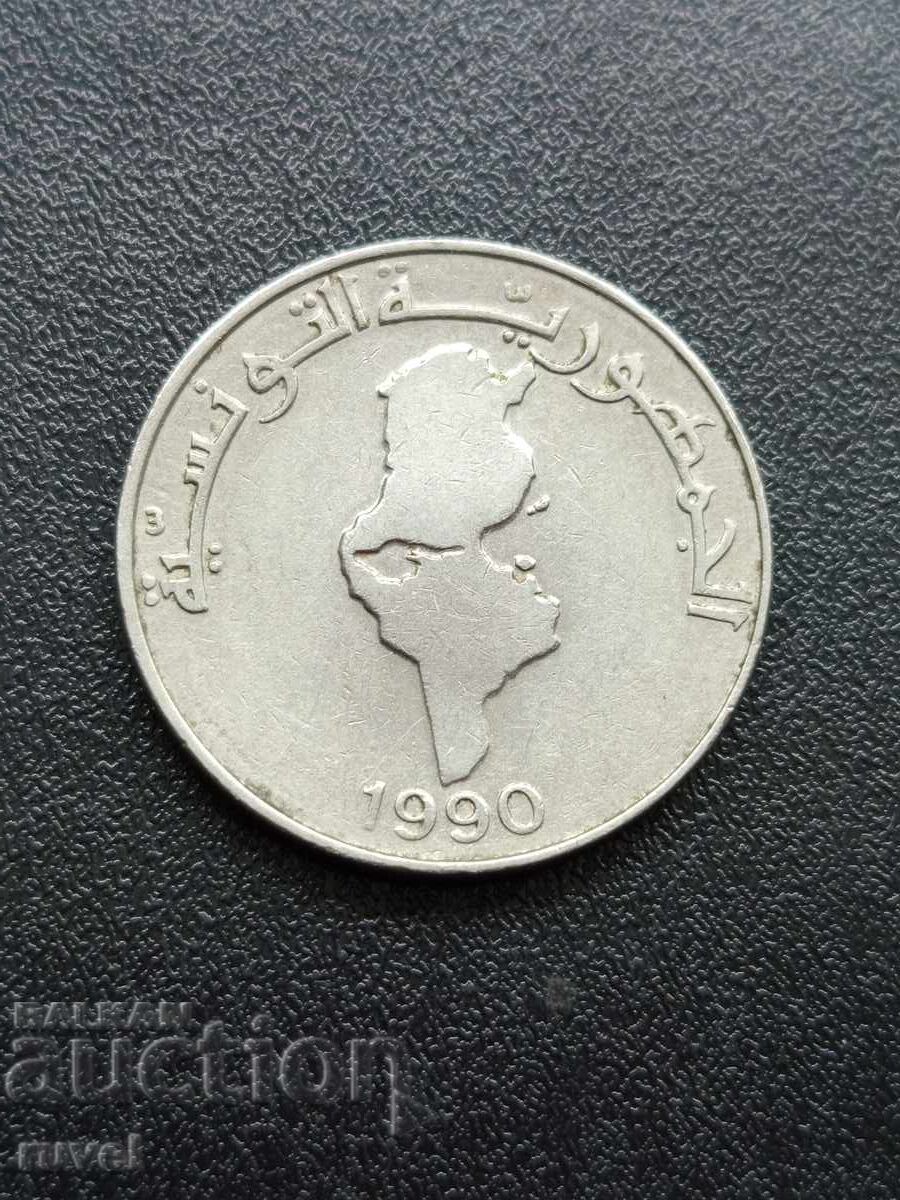 Tunisia 1 dinar, 1990 cu preț € 0.60 | 1.17 BGN