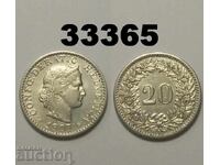 Elveția 20 rappen 1907