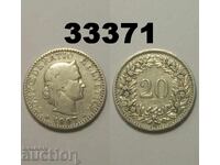 Ελβετία 20 ραπέν 1897