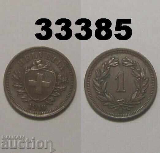 Elveția 1 rappen 1910 Elveția 1 rappen 1910