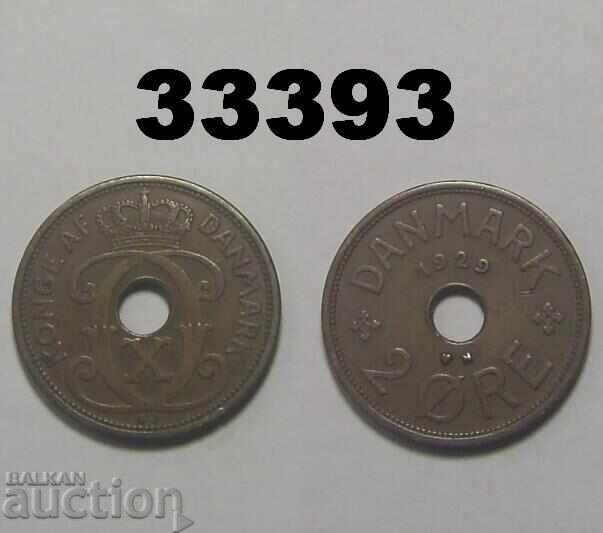 Denmark 2 ore 1929