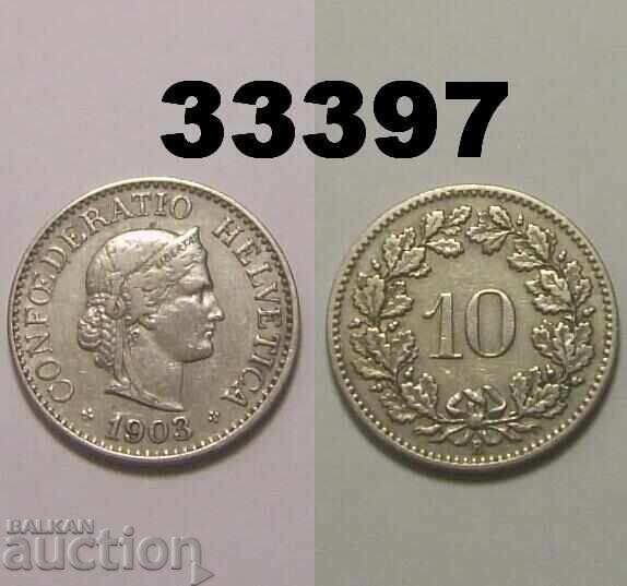 Elveția 10 rappen 1903