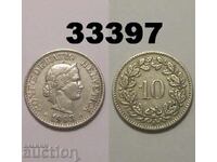 Switzerland 10 rappen 1903