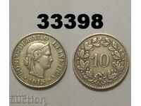 Ελβετία 10 ράπεν 1915