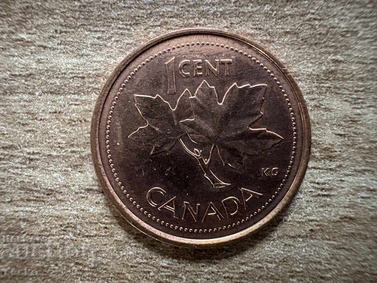 Canada - 1 cent (2002) - 50 de ani de domnie a Reginei