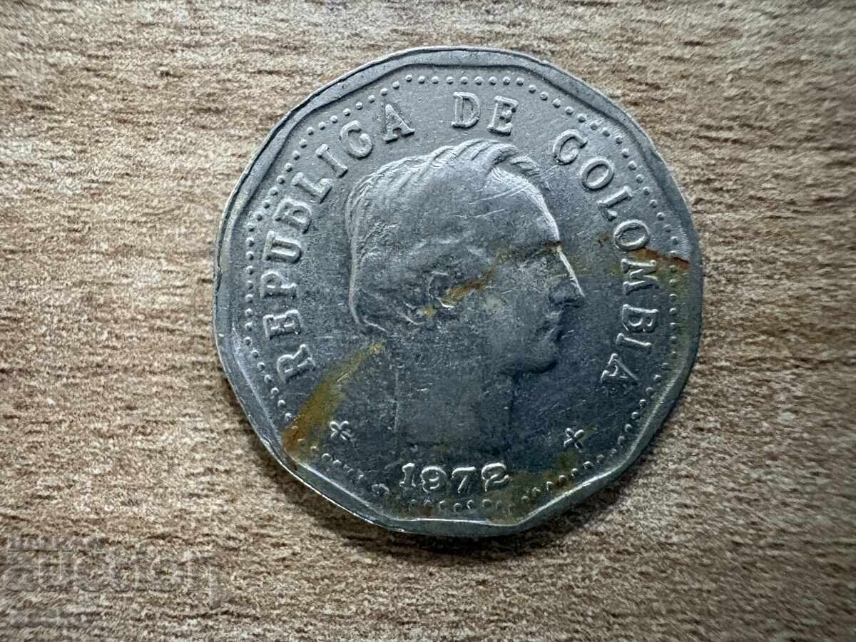 Columbia - 50 centavos (1972) cu preț € 0.30 | 0.59 BGN
