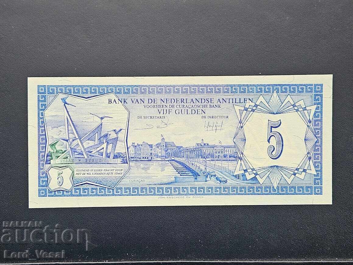 Netherlands Antilles 5 Gulden 1984* UNC Netherlands Antilles 5 Gulden 1984* UNC