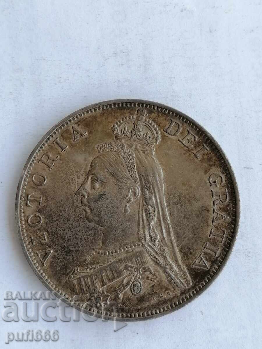 Delivery of 4 shillings (double florin) 1887
