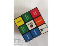 Original Rubik's cube. with advertising