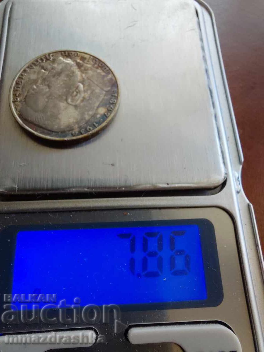 2 Reichsmărci 1938 Argint - 5
