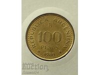100 πέσος 1980 Αργεντινή