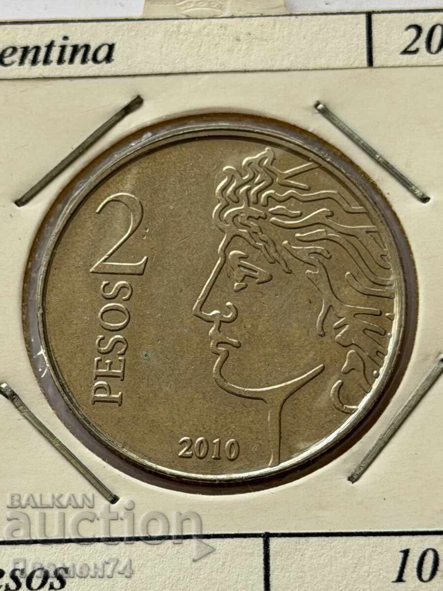 2 πέσος 2010 Αργεντινή Κεντρική Τράπεζα της Αργεντινής