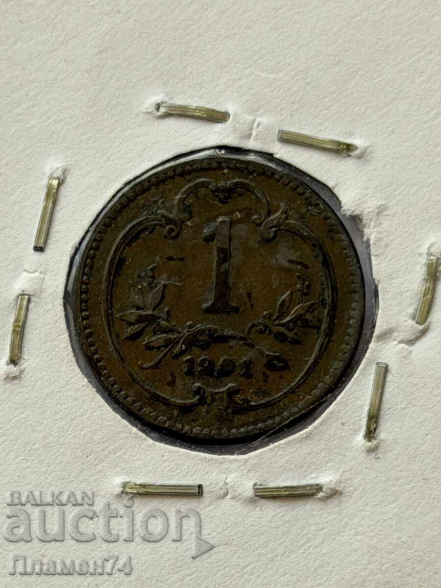 1 Heller 1901 Austria