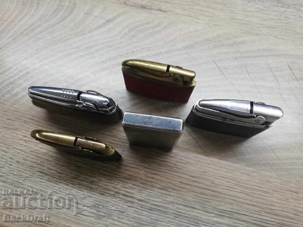 Licitație Lot 5 bucăți Brichete vechi, Ronson, Rowenta