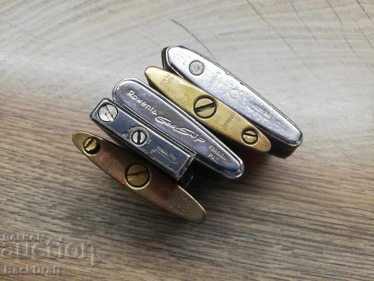 Lot 5 bucăți Brichete vechi, Ronson, Rowenta - 5
