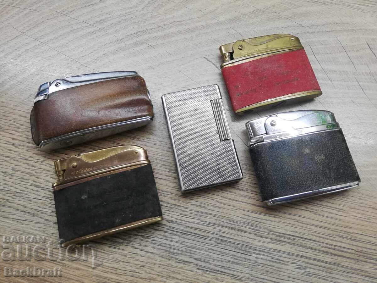 Lot 5 bucăți Brichete vechi, Ronson, Rowenta