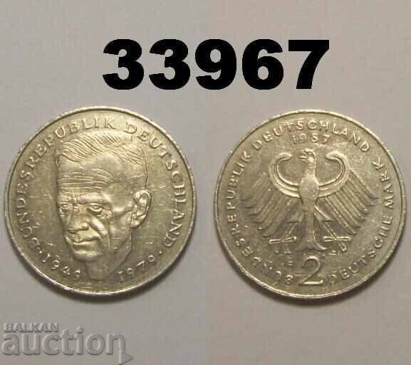 ФРГ Германия 2 марки 1987 F