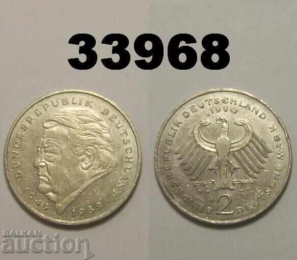 RFG Germania 2 mărci 1990 G