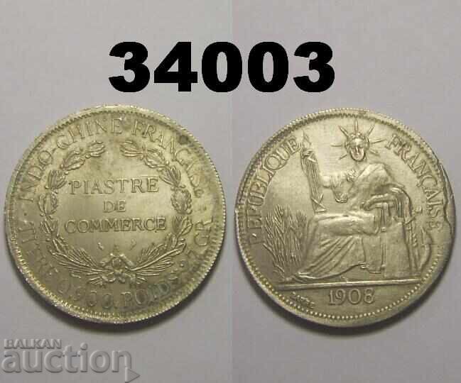 REPLICĂ Indochina 1 piastru 1908 Franța