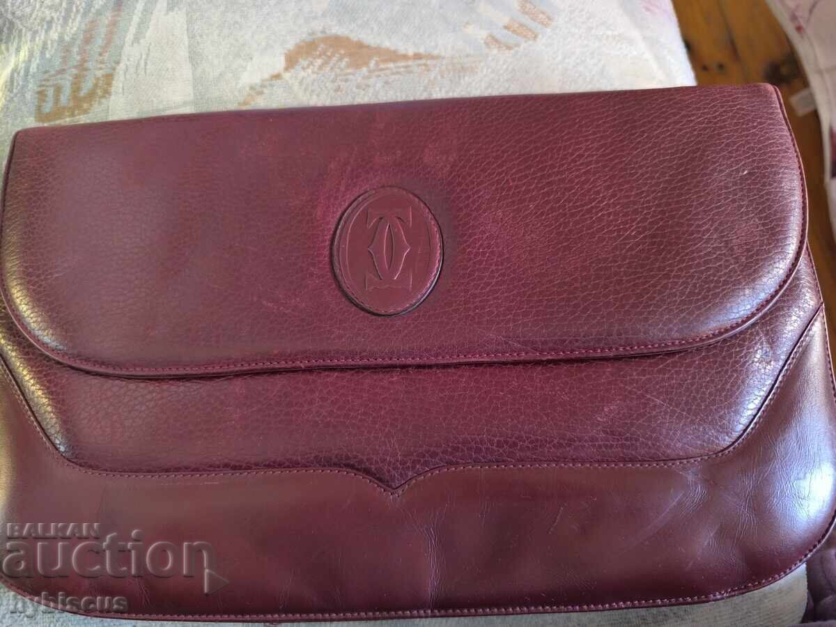 Original Cartier leather bag made in France - 5