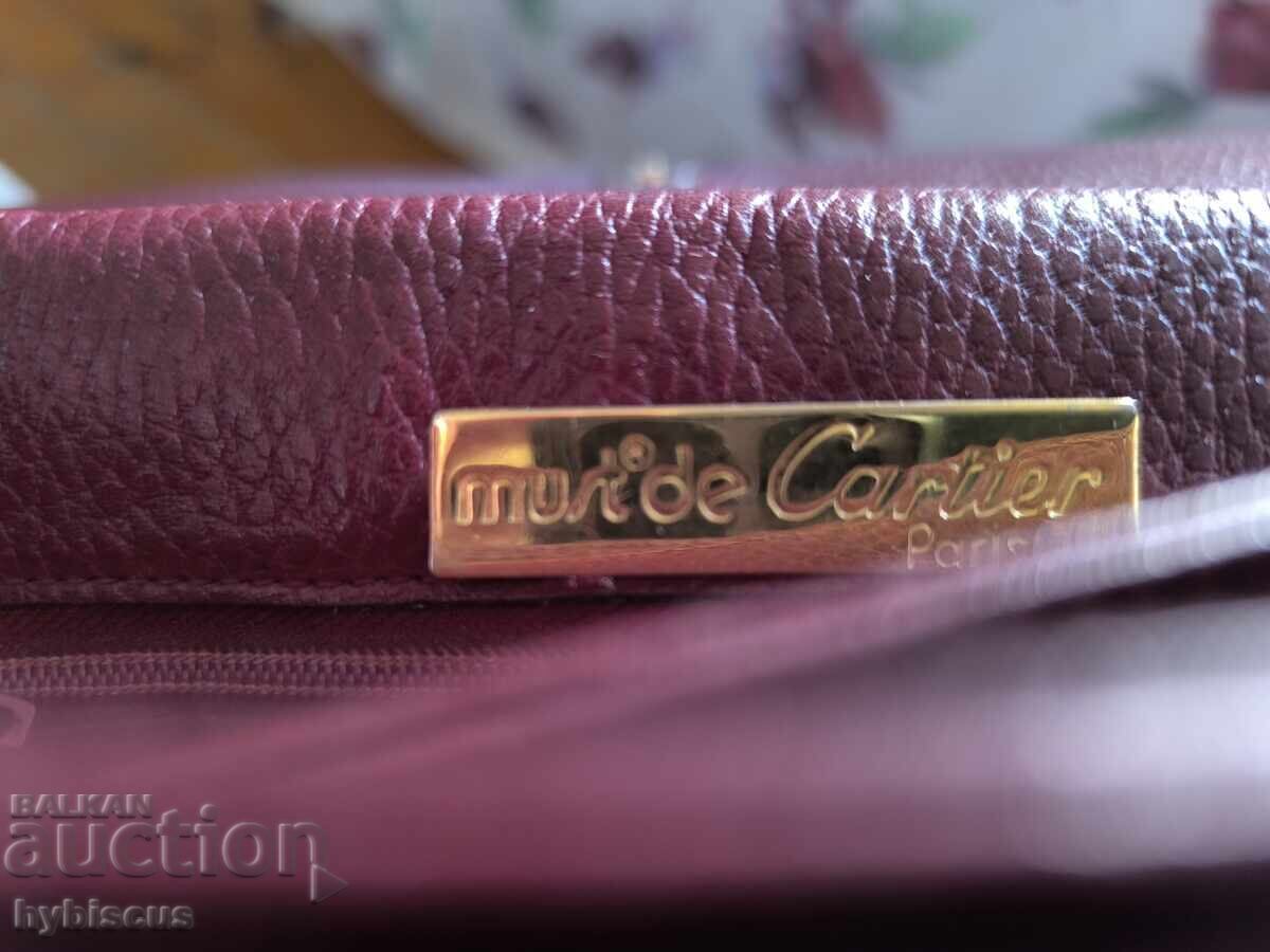 Original Cartier leather bag made in France - 6