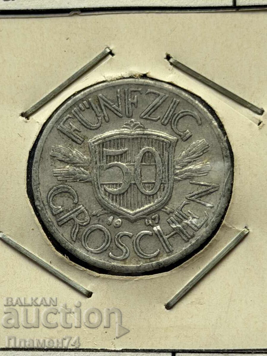 50 гроша 1947 Австрия