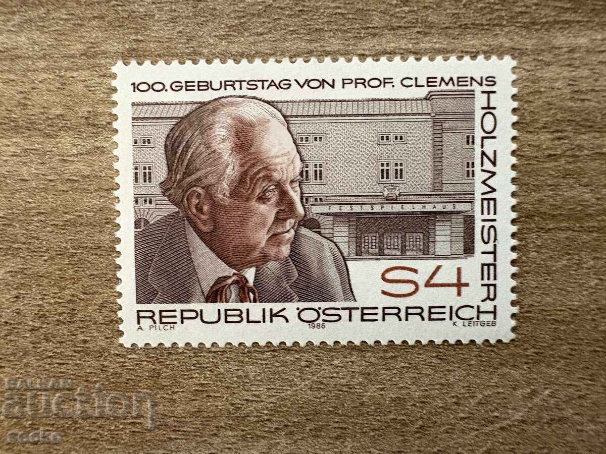 Австрия - 100 г. от рождението на проф. Клеменс...(1986) MNH