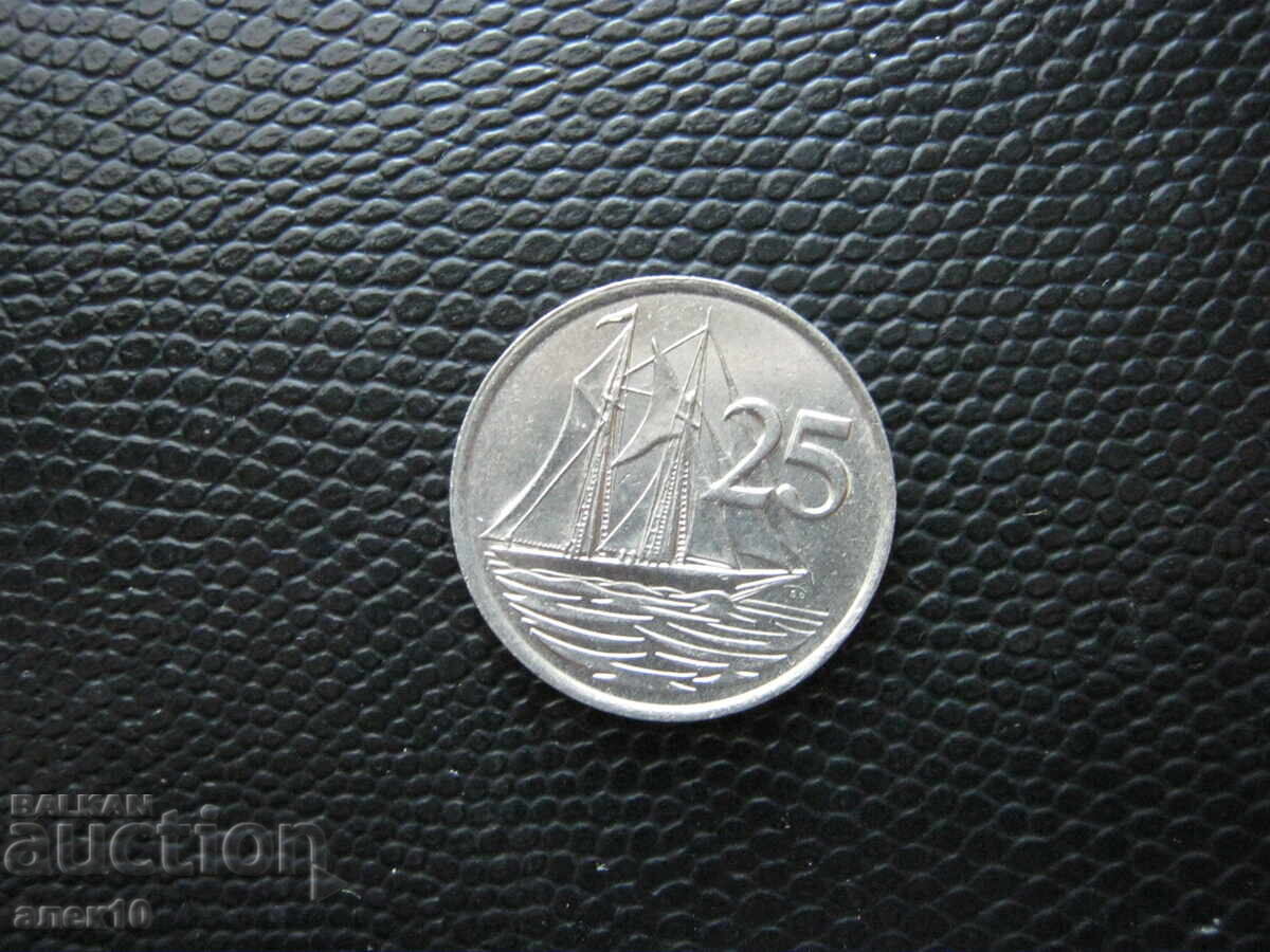 Cayman 25 cenți 1987 p