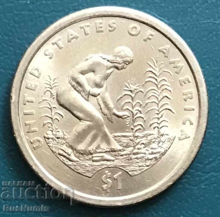 SUA. 1 dolar 2009 (P). Cultivarea plantelor