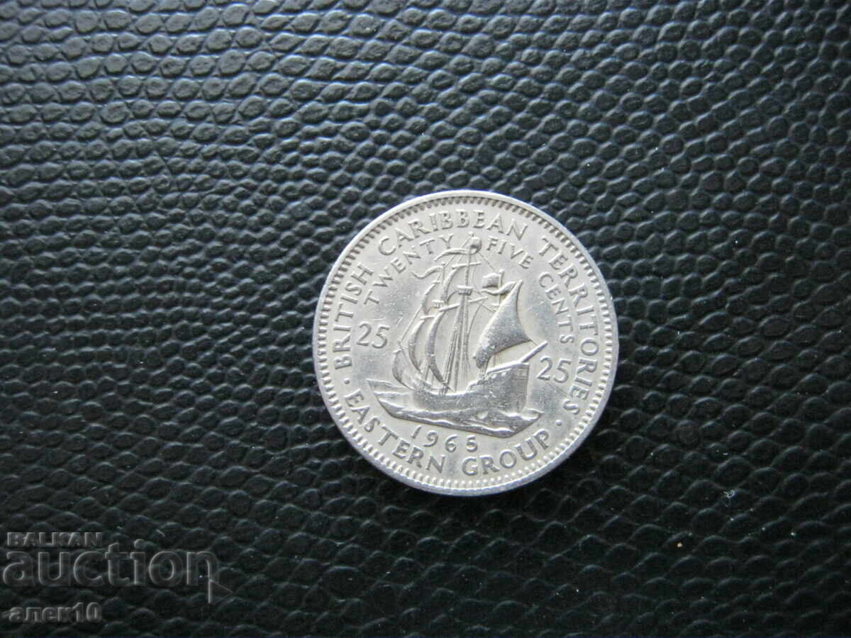 British Caribbean Territories 25 cenți 1965 p