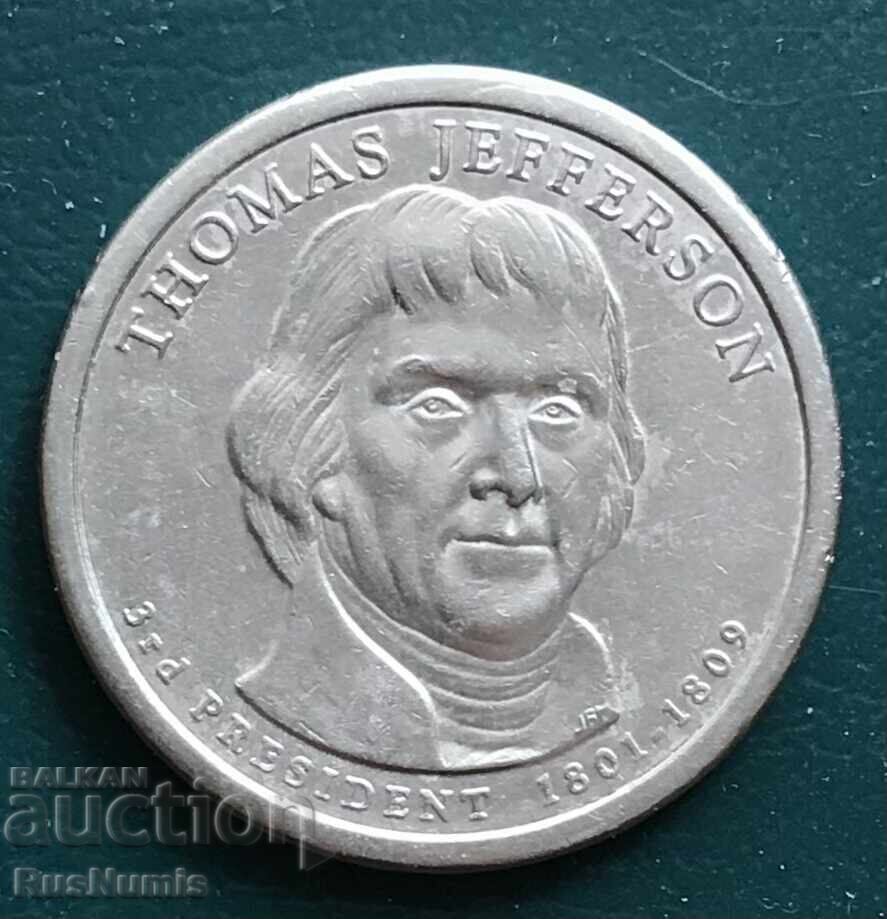USA. 1 dollar 2007 (D). Thomas Jefferson USA. 1 dollar 2007 (D). Thomas Jefferson