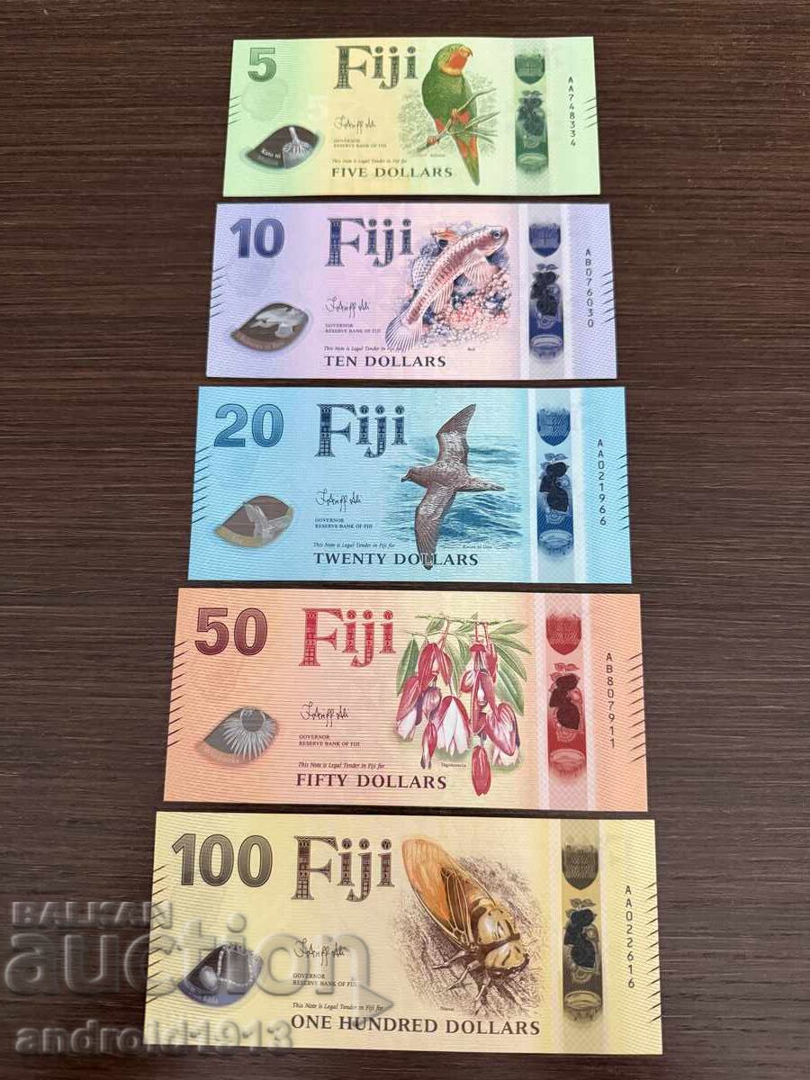FIJI 2026 - set 5 bancnote (5-10-20-50-100), UNC