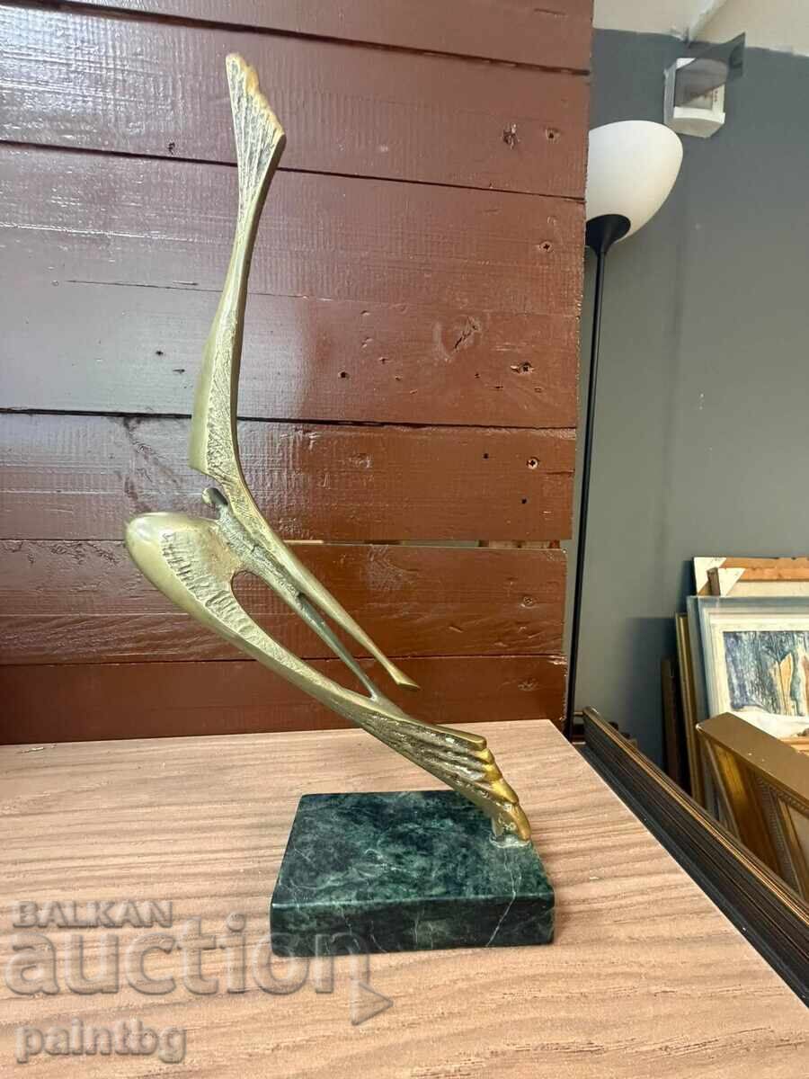 Milko Dobrev, sculptură fantastică, bronz. Semnată cu preț € 43.00 | 84.10 BGN