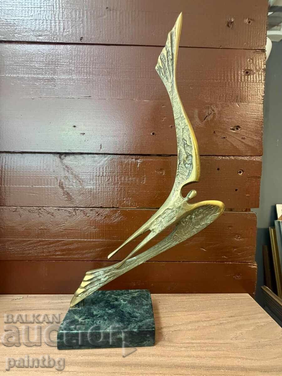 Milko Dobrev, sculptură fantastică, bronz. Semnată
