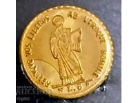 Gold commemorative coin from San Marino 5 lire 1898 year