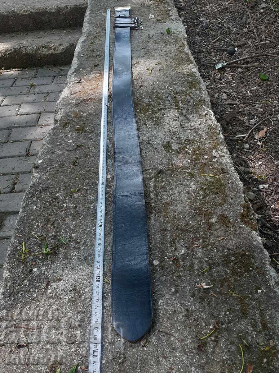 Παλιά μακριά δερμάτινη ζώνη πολιτοφυλακής, σοσιαλιστική αστυνομική - 6