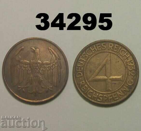 Germania 4 pfennig 1932 A