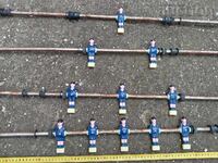 Levski and CSKA figures from 70s FOOSBALL table football game