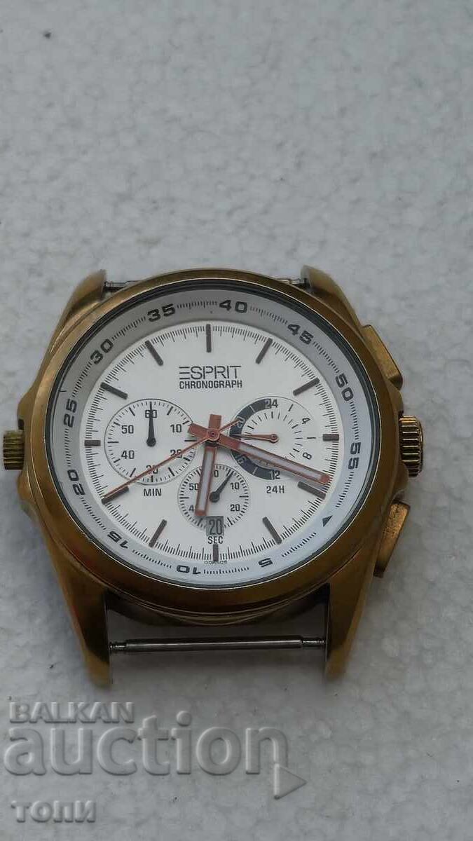 ESPRIT CHRONOGRAPH QUARTZ РЯДЪК РАБОТИ БЕЗ ГАРАНЦИЯ БЗЦ  !!! с цена € 6.05 | 11.83 лв.