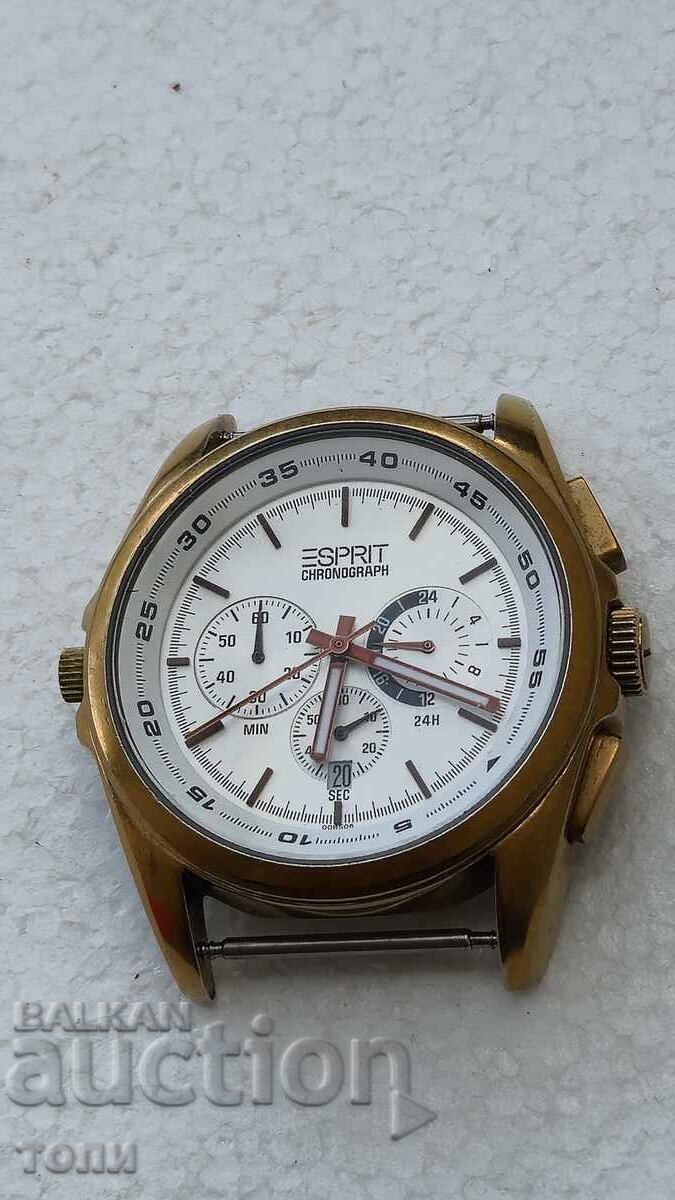 Аукцион ESPRIT CHRONOGRAPH QUARTZ РЯДЪК РАБОТИ БЕЗ ГАРАНЦИЯ БЗЦ  !!!