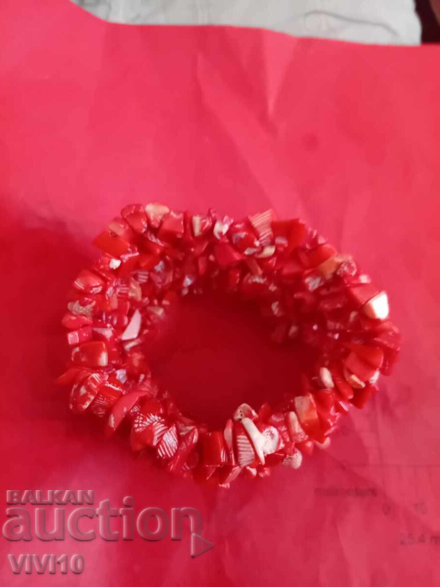 Auction  Antique red coral bracelet
