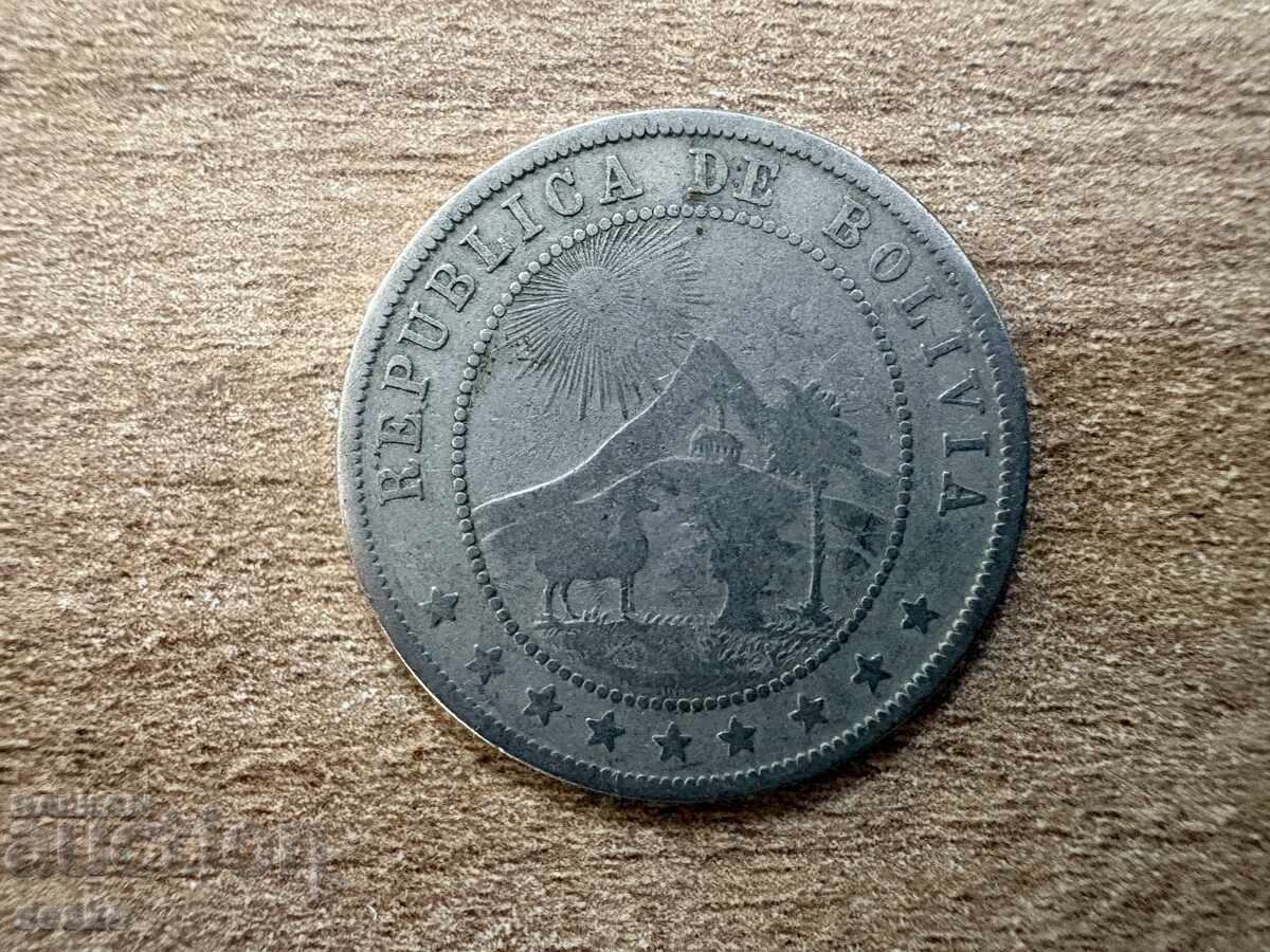 Боливия - 10 сентавос (1902) с цена € 1.80 | 3.52 лв.