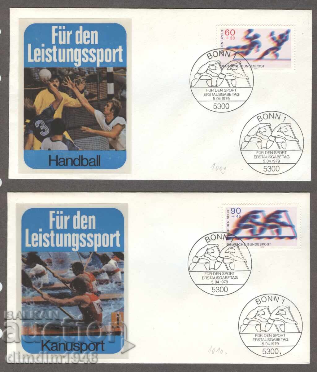 Germania 1979 - Plicuri prima zi pentru sport