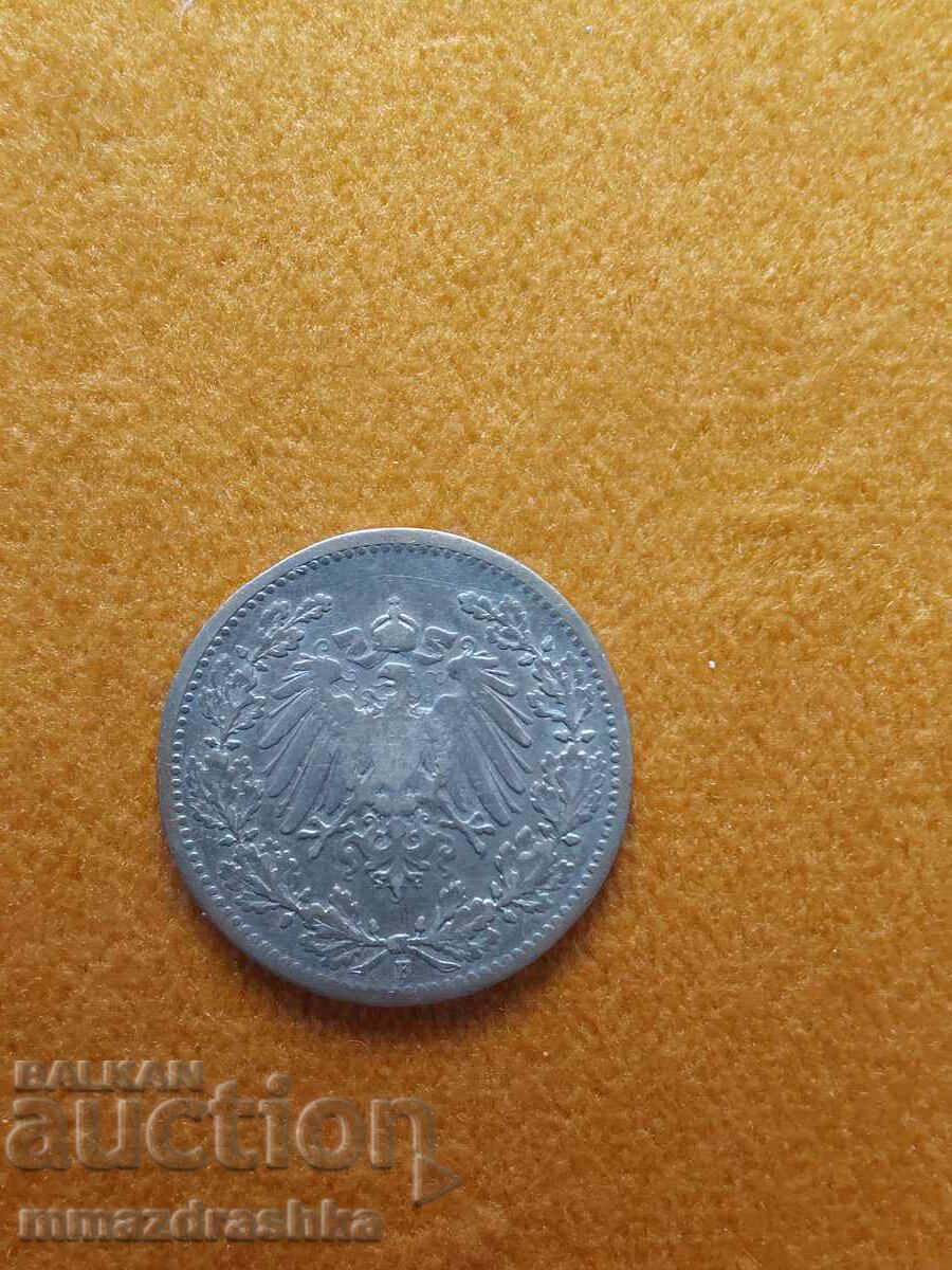 Livrarea 1/2 Reichmark 1905 Argint