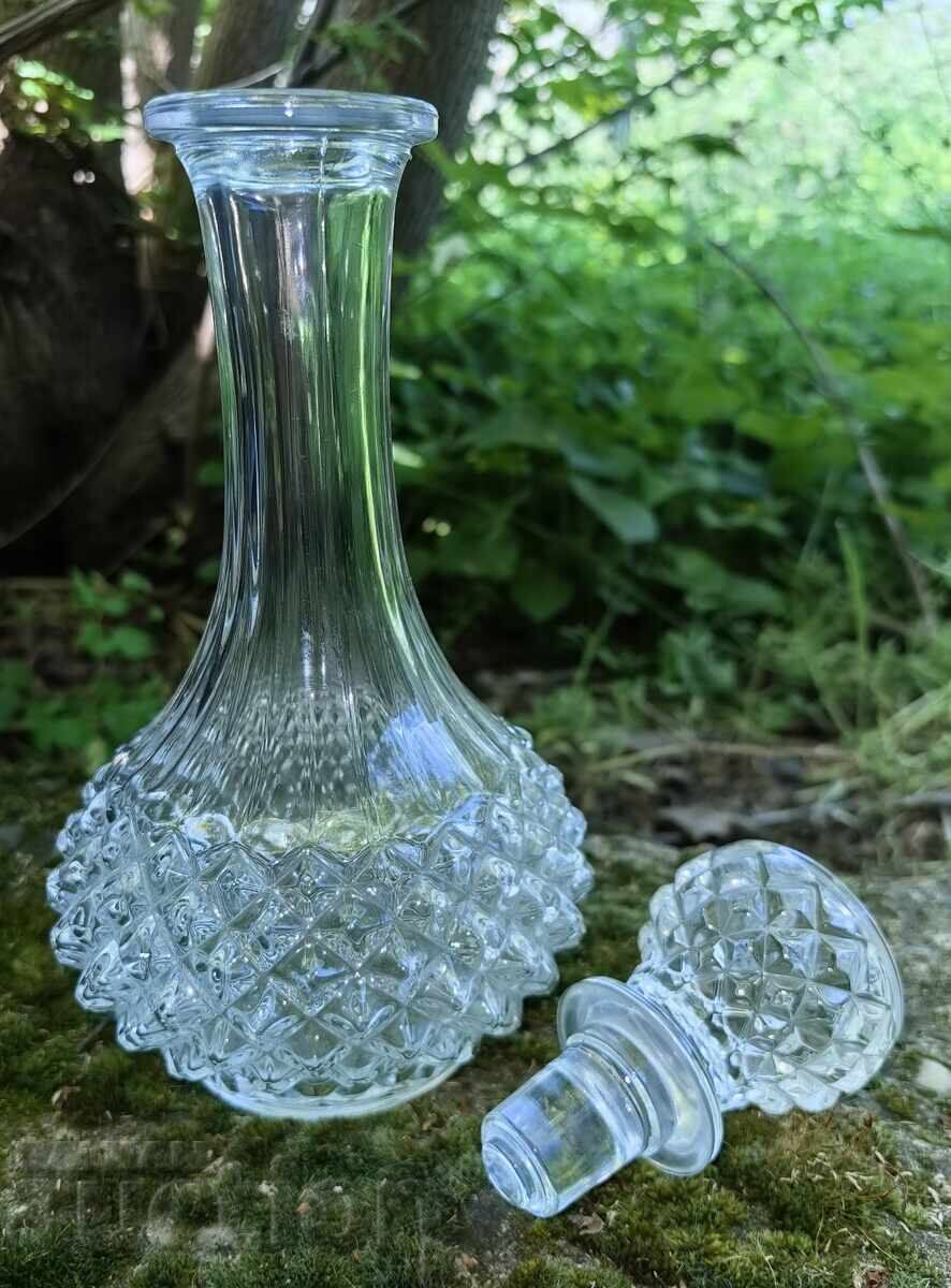 Livrarea CARAFĂ DIN STICLĂ STICLĂ PENTRU VIN RACHIU CRISTAL EXCELENTĂ SĂNĂTOASĂ